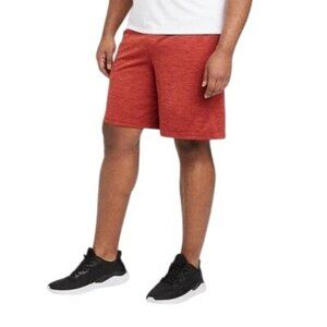 Mens Textured Red Athletic Shorts With Elastic Waistband & Drawstring‎ Medium 9